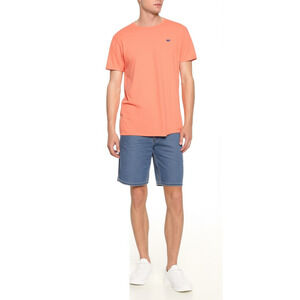 Hollister Men's M Crew Neck T-Shirt Peach Seagull Logo Casual Summer